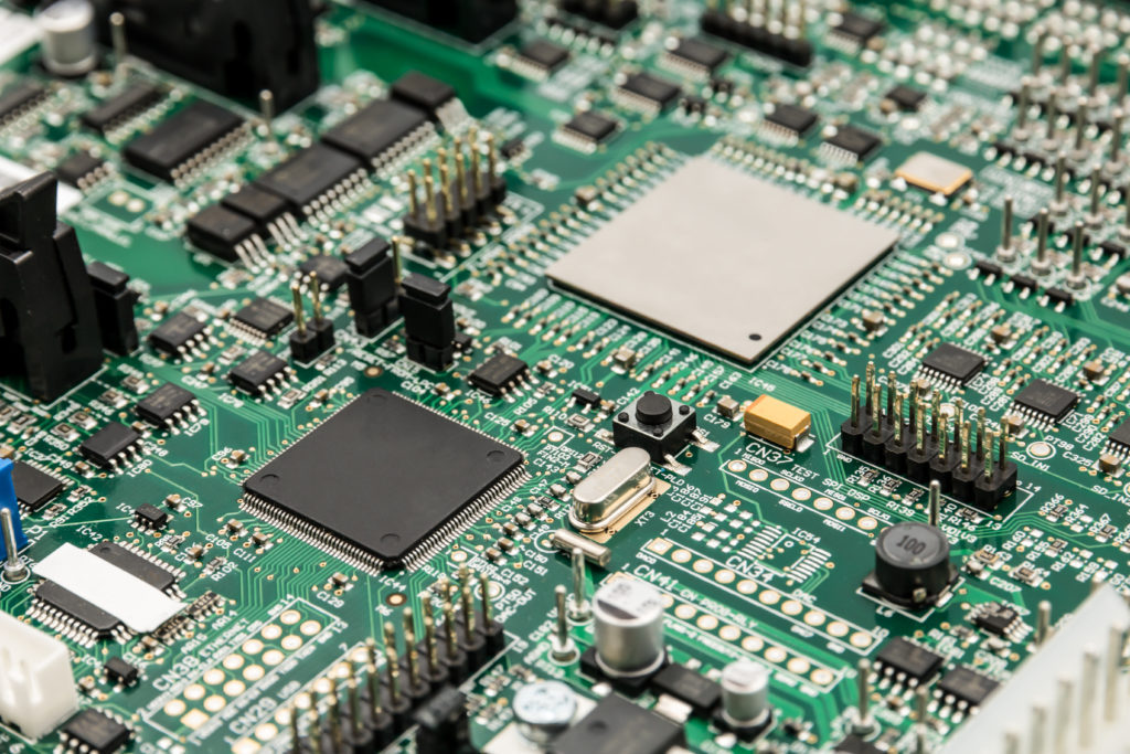 A PCB is the most common electronic part.