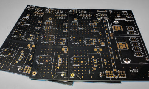 Image of high powered circuit boards design in house