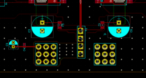 shows the addition of double layers for high power net